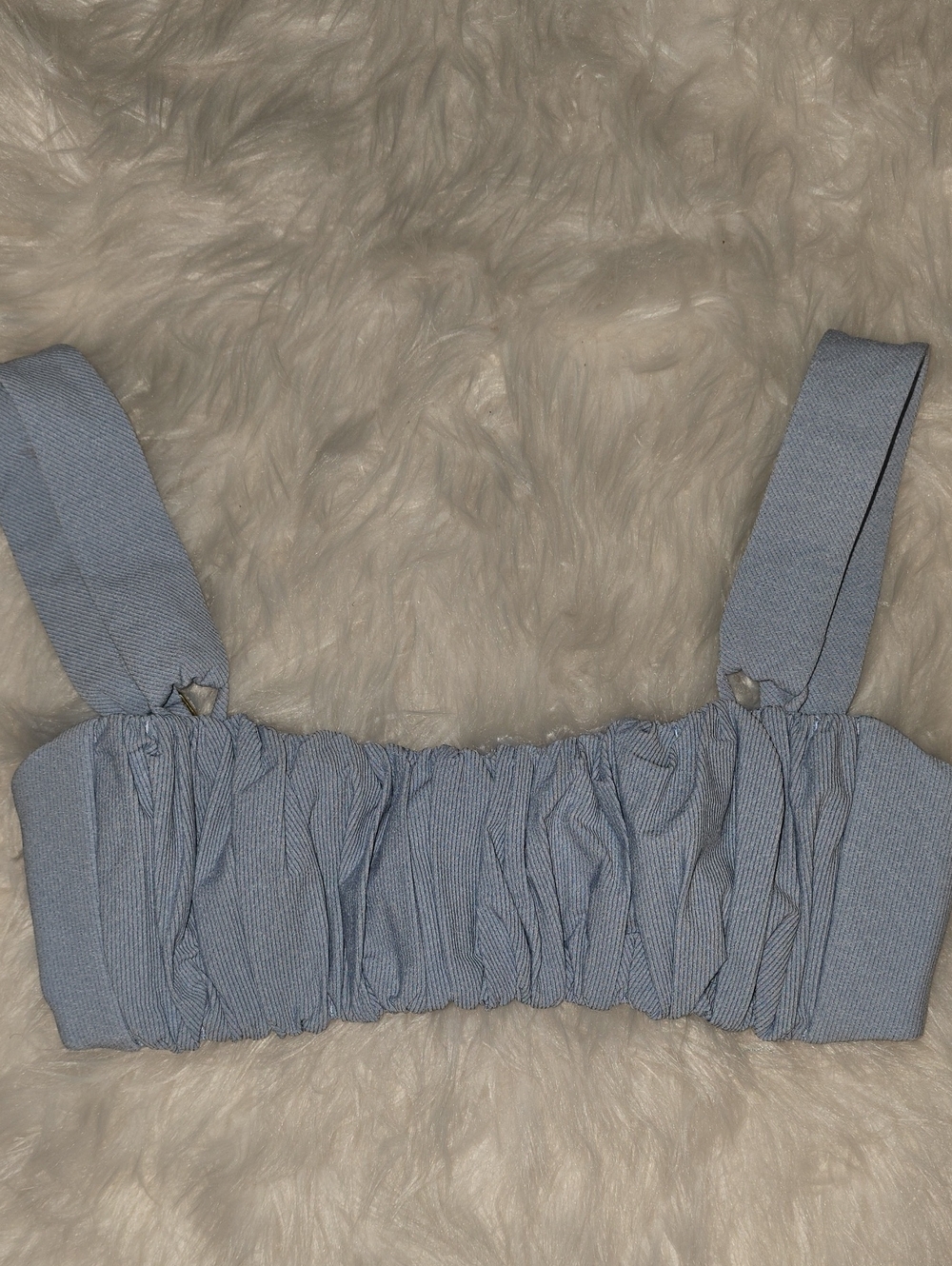 Light Denim Victoria Bikini Top SIZE S